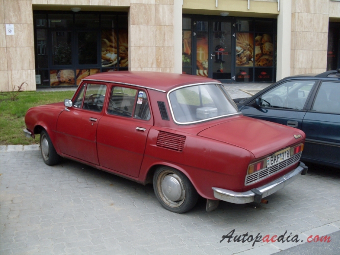 Skoda 100 1969-1977 (sedan 4d), lewy tył