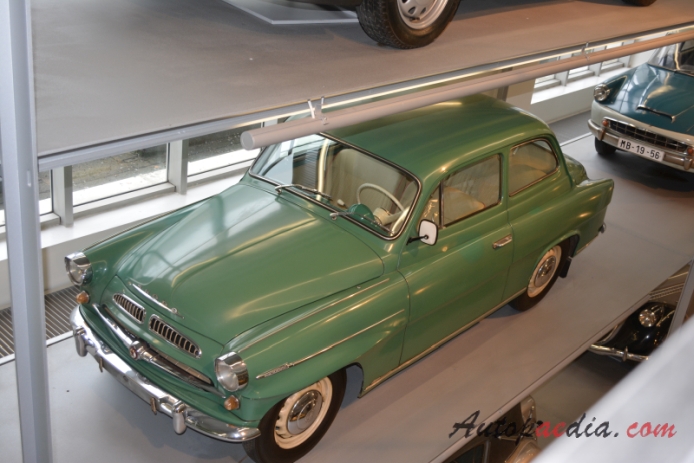 Skoda 440 1955-1959 (1958 type 970 Spartak sedan 2d), left front view