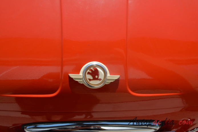 Skoda Felicia 1959-1964 (1959-1961 cabriolet 2d), emblemat tył 