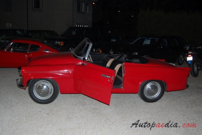 Skoda Felicia 1959-1964 (1961-1964 cabriolet 2d), lewy bok