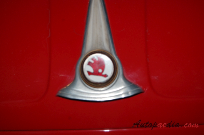 Skoda Felicia 1959-1964 (1961-1964 cabriolet 2d), emblemat tył 