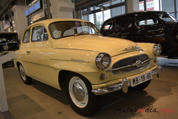 Skoda Octavia 1959-1971 (1960 Typ 985 sedan 2d), prawy przód