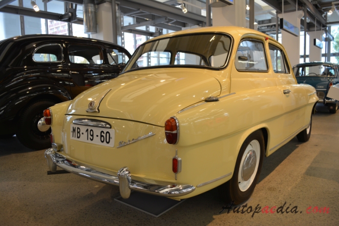 Skoda Octavia 1959-1971 (1960 Typ 985 sedan 2d), right rear view