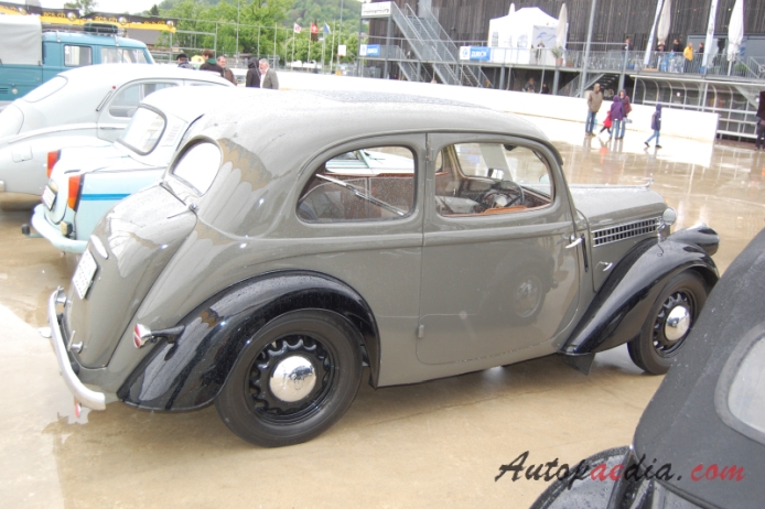 Skoda Popular 1934-1946 (1938 typ 912 OHV saloon 2d), prawy bok