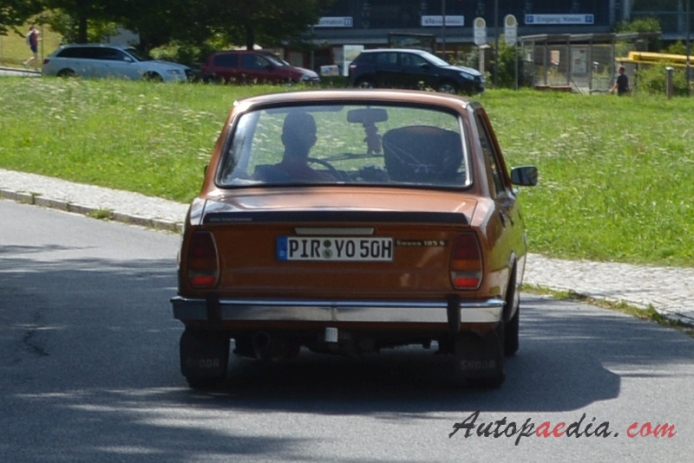 Skoda 105 1976-1989 (1976-1983 105 S sedan 4d), rear view