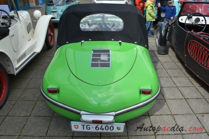 Spatz 200 1956-1957 (1956 roadster), rear view