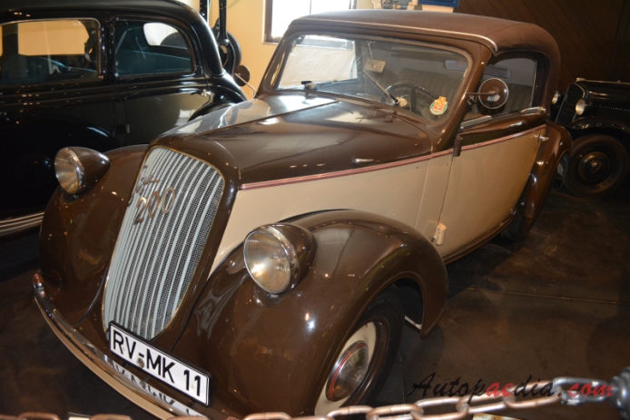 Stey 200 1936-1940 (1939 1498ccm cabriolet 2d), lewy przód