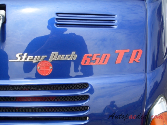 Steyr-Puch 500 1957-1973 (1964-1968 650 TR), rear emblem  