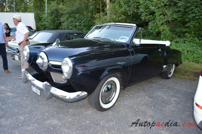 Studebaker Champion 3rd generation 1947-1952 (1950 cabriolet 2d), left front view