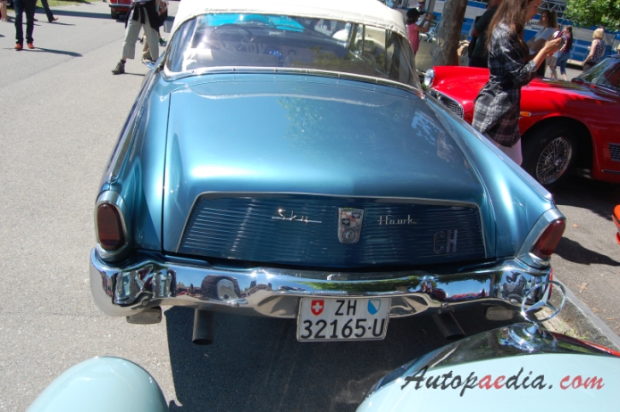 Studebaker Hawk 1956-1964 (1956 Sky Hawk cabriolet 2d), rear view