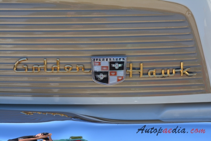 Studebaker Hawk 1956-1964 (1957-1958 Golden Hawk hardtop 2d), rear emblem  