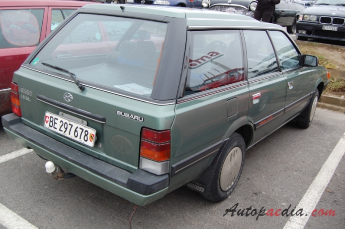 Subaru Leone 3rd generation 1984-1994 (kombi 5d), right rear view