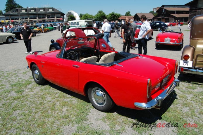 Sunbeam Alpine 2nd generation 1959-1968 (1965-1968 Series V 1725ccm),  left rear view