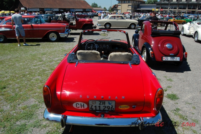 Sunbeam Alpine 2nd generation 1959-1968 (1965-1968 Series V 1725ccm), rear view