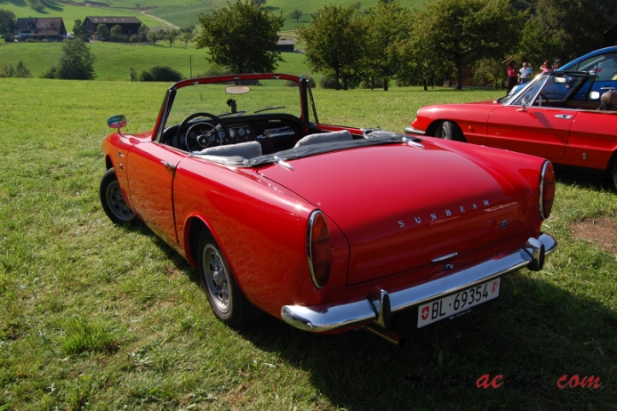 Sunbeam Alpine 2nd generation 1959-1968 (1965-1968 Series V 1725ccm),  left rear view