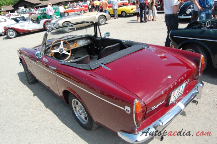 Sunbeam Tiger 1964-1967 (1965-1967 Mark 1A roadster 2d), lewy tył