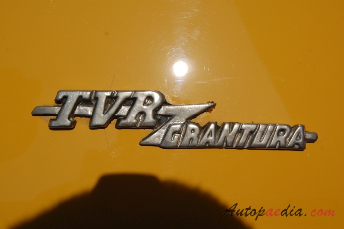 TVR Grantura 1958-1967 (1960-1962 Mark II), emblemat tył 