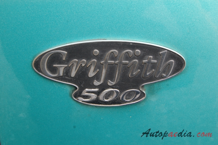 TVR Griffith 1991-2002 (Griffith 500) (cabriolet 2d), rear emblem  