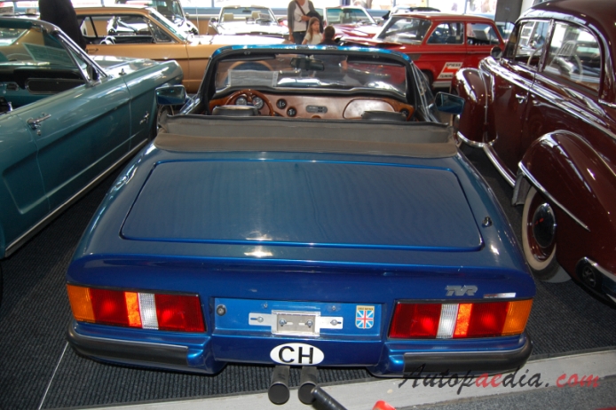 TVR S series 1986-1994 (1989 S Convertile 2d), rear view