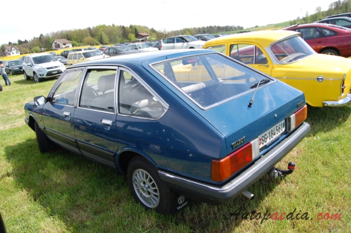 Talbot 1510 1980-1985 (hatchback 5d),  left rear view