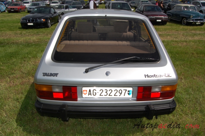 Talbot Horizon 1978-1986 (hatchback 5d), rear view