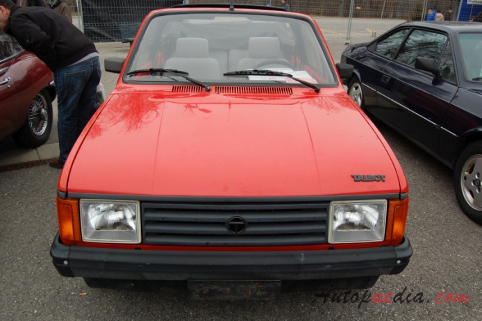 Talbot Samba 1981-1986.(1983 cabriolet 2d), przód