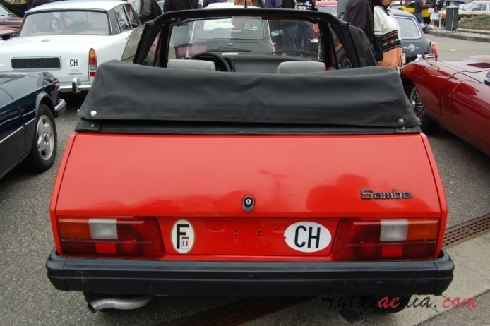 Talbot Samba 1981-1986.(1983 cabriolet 2d), tył