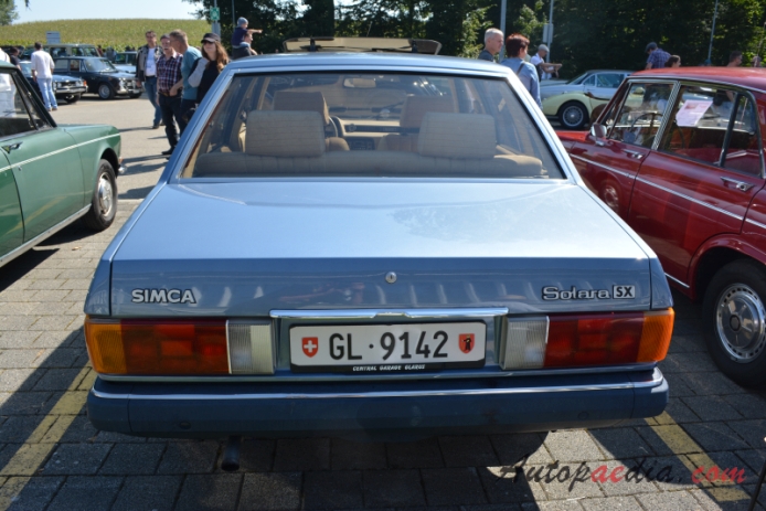 Talbot Solara 1980-1986 (1980 Talbot Simca Solara 1.6 SX sedan 4d), rear view