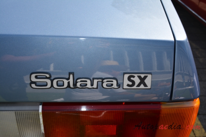 Talbot Solara 1980-1986 (1980 Talbot Simca Solara 1.6 SX sedan 4d), rear emblem  