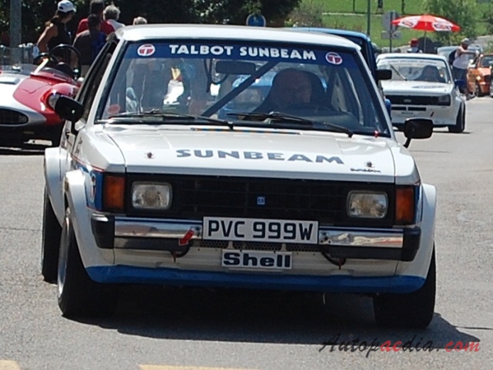 Talbot Sunbeam 1980-1981 (1980 Gr. B Sunbeam Lotus 2176ccm), przód