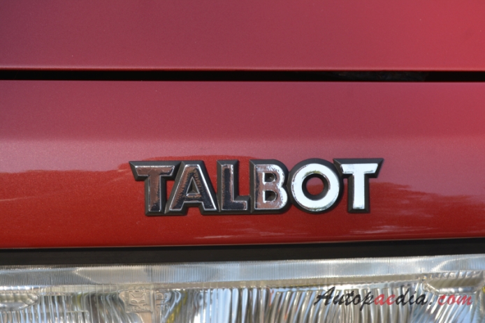 Talbot Tagora 1980-1983 (1983 Talbot Tagora 2.2 GLS sedan 4d), emblemat przód 