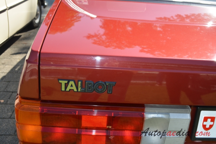 Talbot Tagora 1980-1983 (1983 Talbot Tagora 2.2 GLS sedan 4d), emblemat tył 