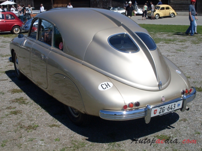 Tatra T600 Tatraplan 1948-1952,  left rear view