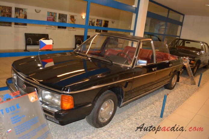 Tatra T613 1974-1996 (1984-1985 613-K cabriolet 4d), left front view