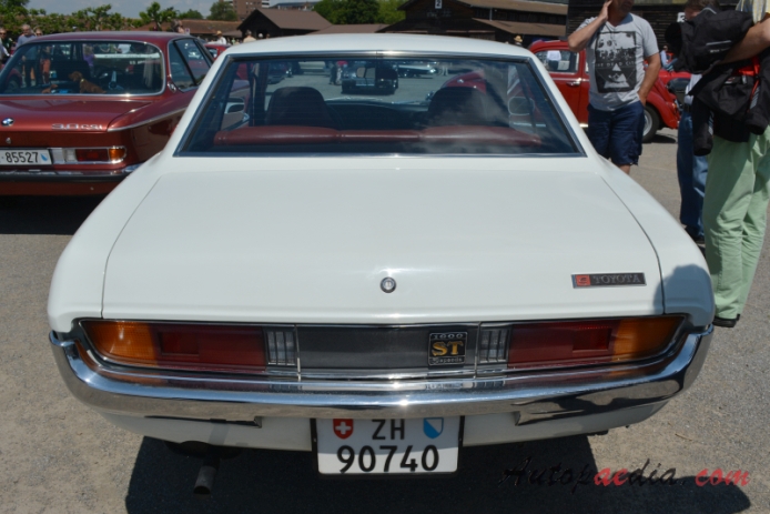 Toyota Celica 1st generation (A20, A35 Series) 1970-1977 (1970-1972 ST 1600 hardtop 2d), rear view