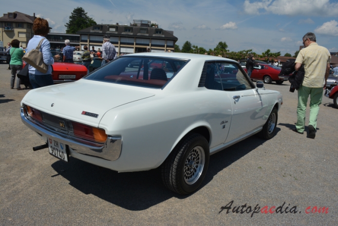 Toyota Celica 1st generation (A20, A35 Series) 1970-1977 (1970-1972 ST 1600 hardtop 2d), right rear view