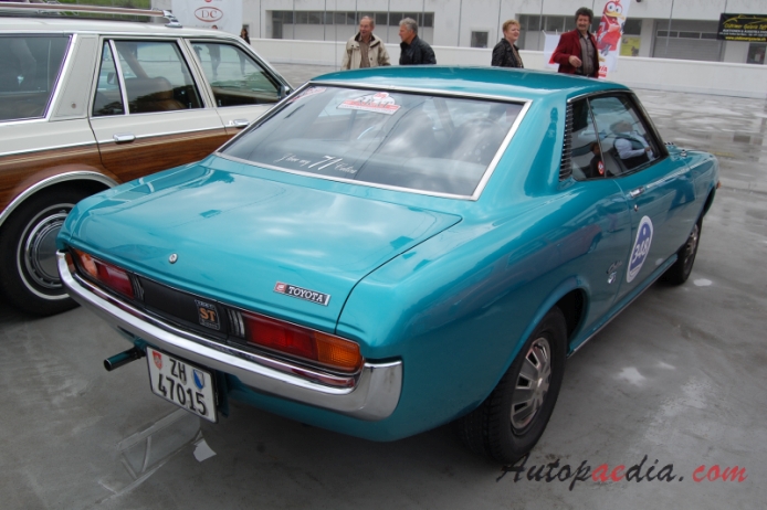 Toyota Celica 1st generation (A20, A35 Series) 1970-1977 (1971 ST 1600 hardtop 2d), right rear view