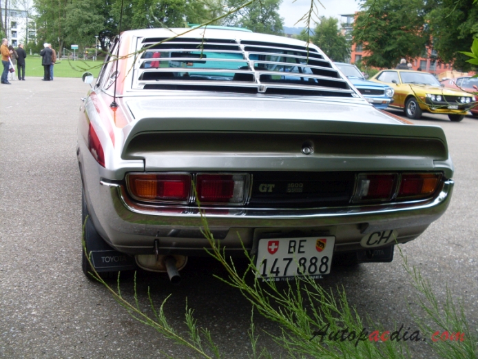 Toyota Celica 1st generation (A20, A35 Series) 1970-1977 (1975 1600 hardtop 2d), rear view