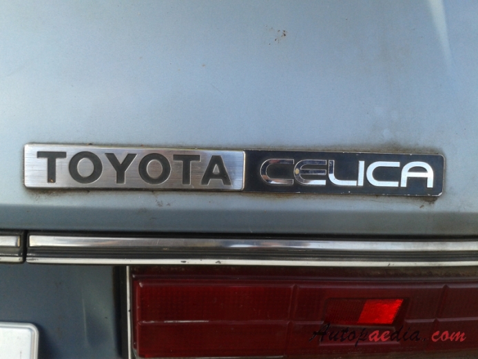 Toyota Celica 2nd generation (A40) 1977-1981 (1979-1981 Series B XT 2000 liftback 3d), rear emblem  