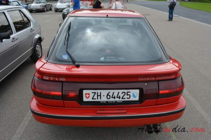 Toyota Corolla 6th generation E90 1987-1992 (ä96 Toyota Corolla GT-i 16 liftback 5d), rear view