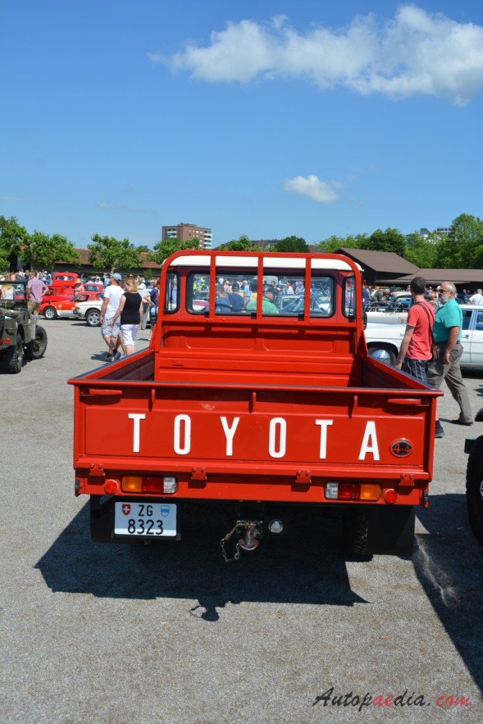 Toyota Land Cruiser 3rd generation 40 series (FJ40) 1960-1984 (pickup 2d), rear view