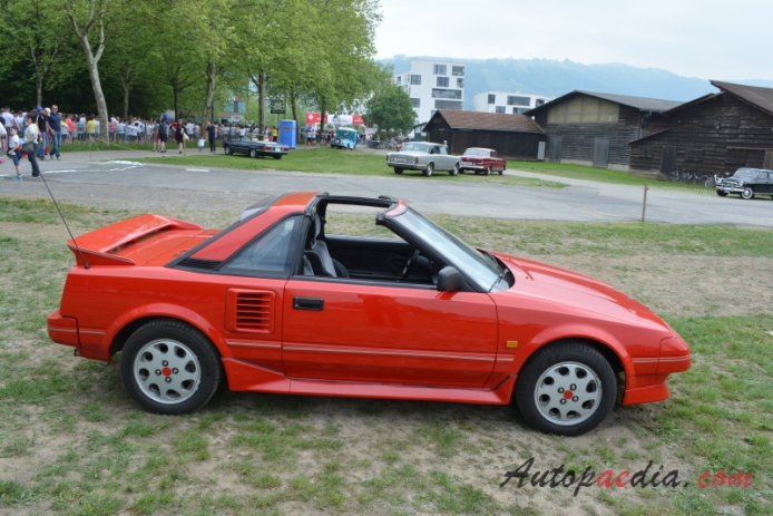 Toyota MR2 1st generation AW10, AW11 1984-1989 (1986-1989 Targa), right side view