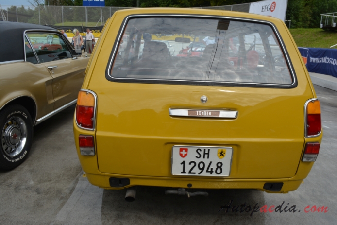 Toyota Publica 3rd generation UP30, KP30 series 1969-1978 (1976 Copain wagon 3d), rear view