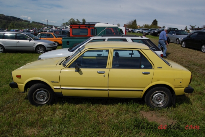 Toyota Tercel 1st generation 1978-1982 (1978-1980 sedan 4d), left side view