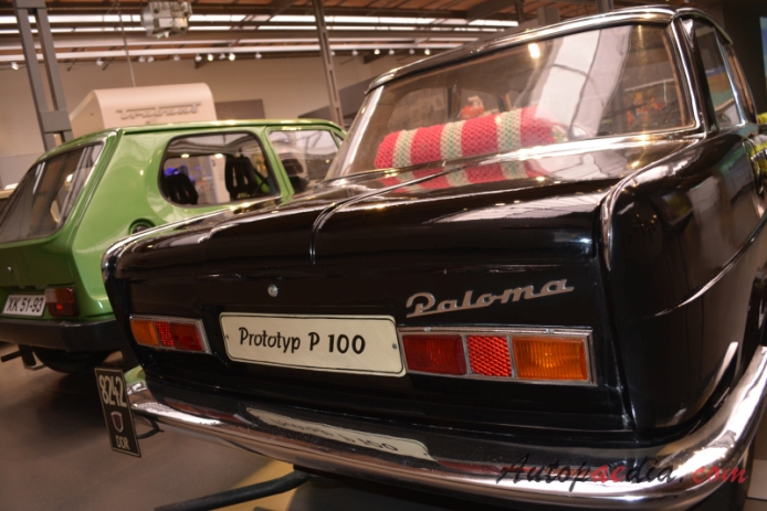 Trabant P 100 1961 (Paloma prototype sedan 4d), rear view