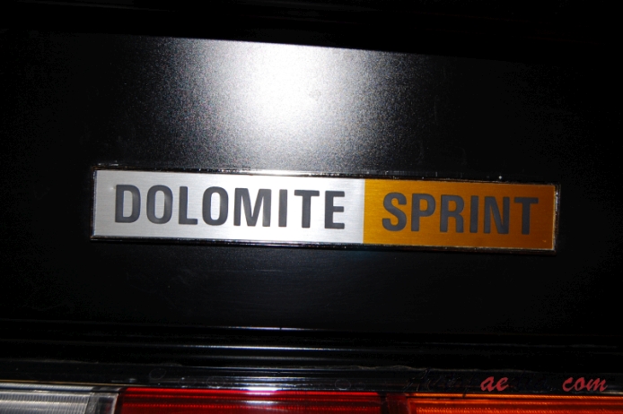 Triumph Dolomite Sprint 1973-1980, emblemat tył 