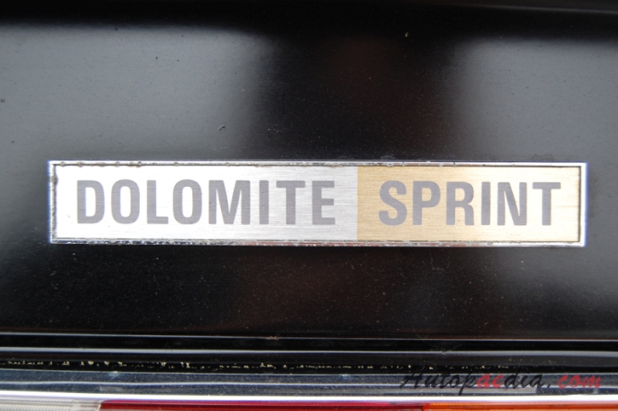 Triumph Dolomite Sprint 1973-1980, rear emblem  
