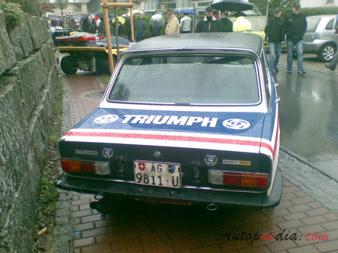Triumph Dolomite Sprint 1973-1980 (1976 Gr.1 200ccm), tył