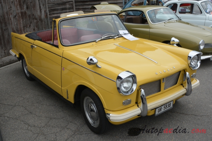 Triumph Herald 1959-1971 (1963 1200 convertible 2d), right front view