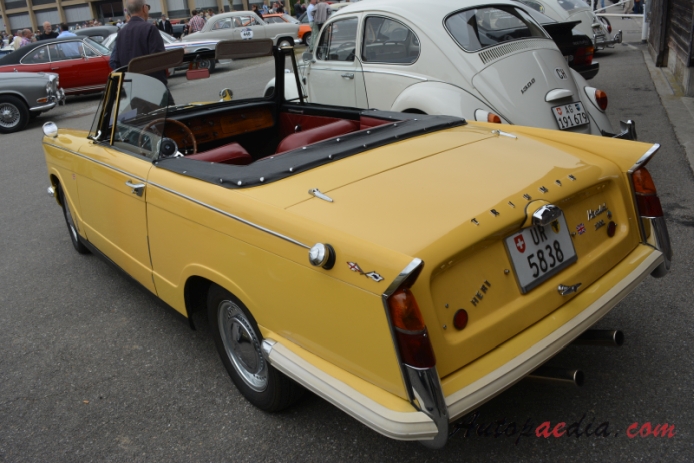 Triumph Herald 1959-1971 (1963 1200 convertible 2d),  left rear view
